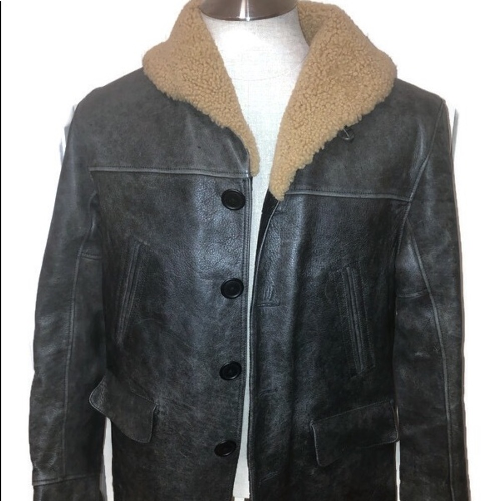 Ralph Lauren Leather Bomber Jacket Women’s Large